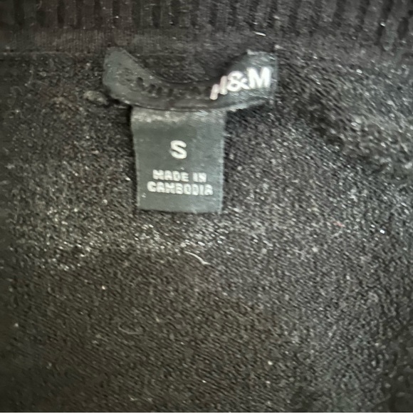 Goth silver tree coral black dye sweater H&M - Picture 7 of 8